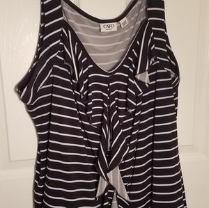 Cato black and white waterfall tank size 18/20